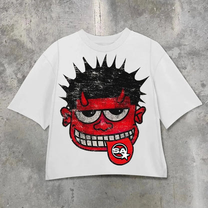 MilkMan Harajuku Devil Graphic Oversized T-Shirt