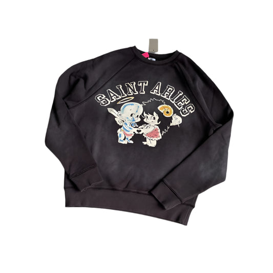 MilkMan Vintage Angel Baby Print Sweatshirt