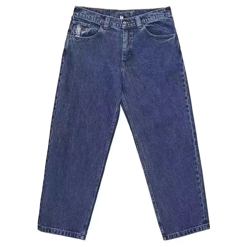 MilkMan Loose-Fit Destroyed Fringed Jeans