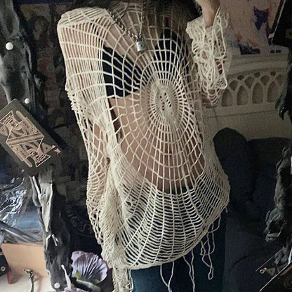 Spider Web Piece Sweater