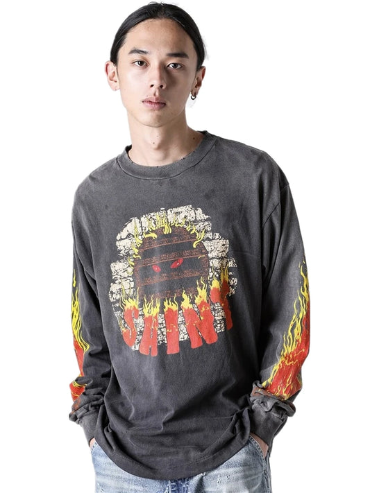 MilkMan Flame Graphic Long Sleeve Tee