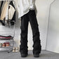 MilkMan Distressed High-Street Wide-Leg Jeans