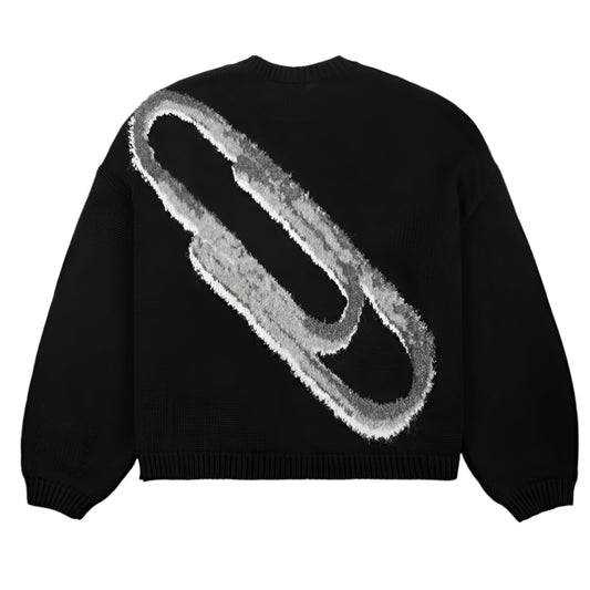 MilkMan Abstract Clip Knit Sweater