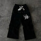 MilkMan Y2K Gothic Hip-Hop Letter Patch Jogger Pants